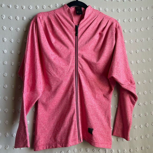 Helly Hansen Odin Sportswear Full Zip Long Sleeve Sweater Sz M Pink - Picture 1 of 6